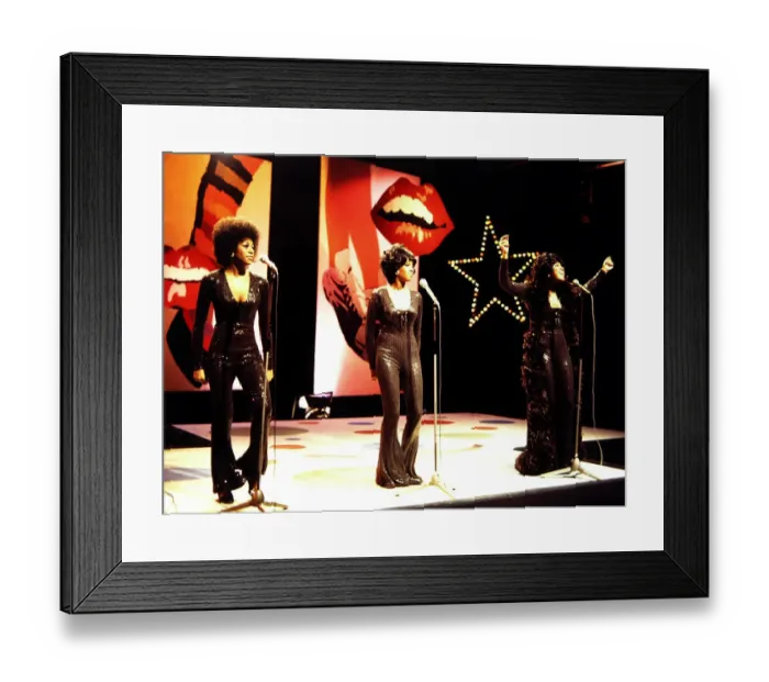 Framed Print : The Supremes - Pop Group seen here during rehearsals for the BBC television Framed Print : The Supremes - Pop Group seen here during rehearsals for the BBC television