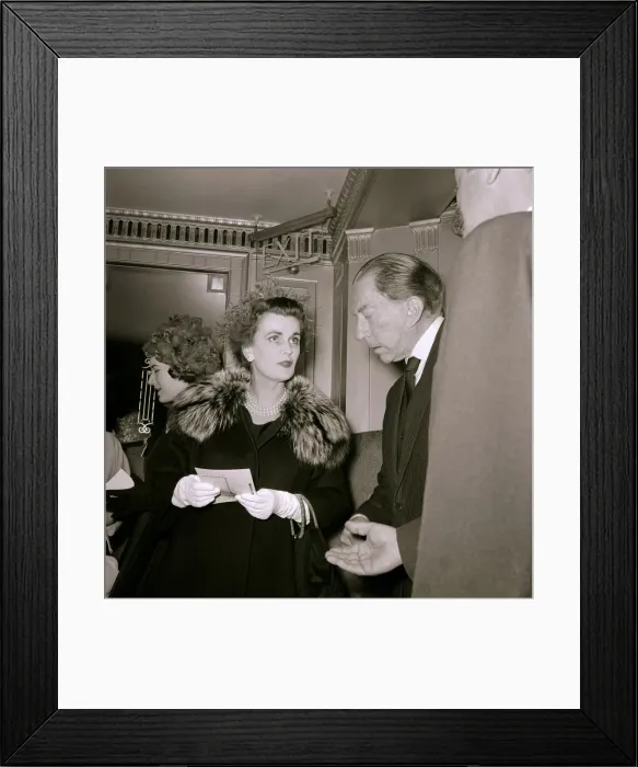 Framed Print : John Paul Getty Oil Billionaire attending launch of publication of his biography J Paul Framed Print : John Paul Getty Oil Billionaire attending launch of publication of his biography J Paul