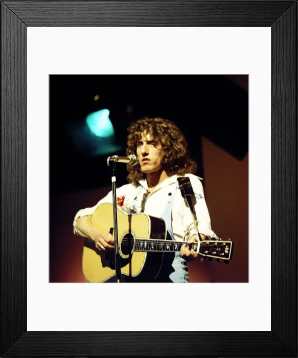 Framed Print : Roger Daltrey - Pop Star seen here during rehearsals for the BBC television Framed Print : Roger Daltrey - Pop Star seen here during rehearsals for the BBC television