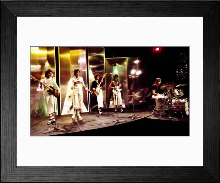 Framed Print : Bay City Rollers - Pop Group seen here during rehearsals for the BBC television Framed Print : Bay City Rollers - Pop Group seen here during rehearsals for the BBC television