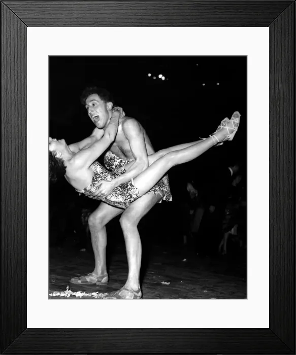 Framed Print : Dancing - Dancers - Chelsea Arts Ball Dancers in Fancy Dress - Tarzan
