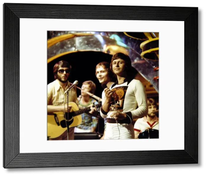 Framed Print : First Class - Pop Group seen here during rehearsals for the BBC television Framed Print : First Class - Pop Group seen here during rehearsals for the BBC television
