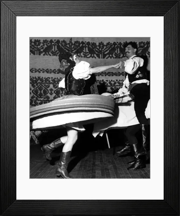 Framed Print : Dancing - Dancers - Hungarian 07 / 06 / 1956 Framed Print : Dancing - Dancers - Hungarian 07 / 06 / 1956