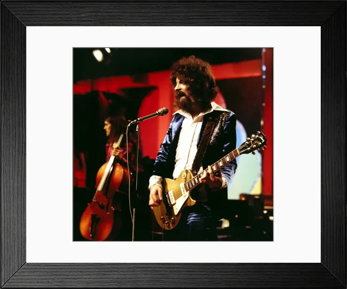 Framed Print : Electric Light Orchestra - Pop Group seen here during rehearsals for the BBC Framed Print : Electric Light Orchestra - Pop Group seen here during rehearsals for the BBC