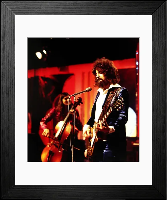Framed Print : Electric Light Orchestra - Pop Group seen here during rehearsals for the BBC Framed Print : Electric Light Orchestra - Pop Group seen here during rehearsals for the BBC