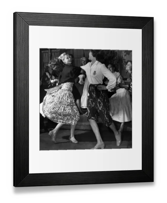Framed Print : Dancing - Dancers - Estrava Square dancing outfits 15th December 1950 Framed Print : Dancing - Dancers - Estrava Square dancing outfits 15th December 1950