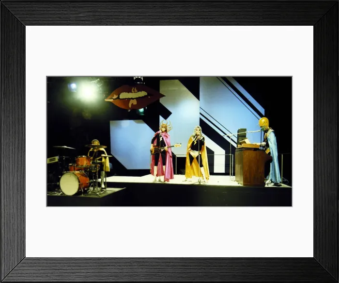 Framed Print : Chicory Tip - Pop Group seen here during rehearsals for the BBC television Framed Print : Chicory Tip - Pop Group seen here during rehearsals for the BBC television