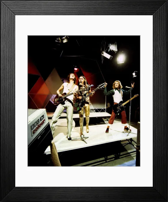 Framed Print : Slade - Pop Group seen here during rehearsals for the BBC television programme Top Framed Print : Slade - Pop Group seen here during rehearsals for the BBC television programme Top
