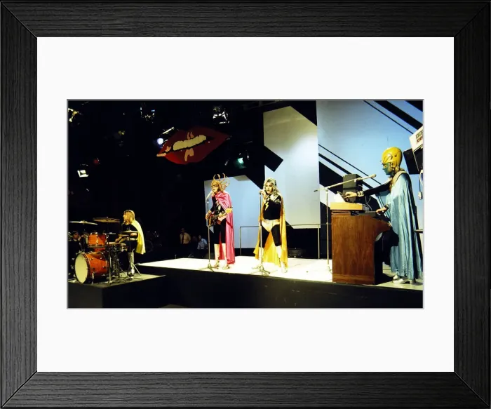 Framed Print : Chicory Tip - Pop Group seen here during rehearsals for the BBC television Framed Print : Chicory Tip - Pop Group seen here during rehearsals for the BBC television