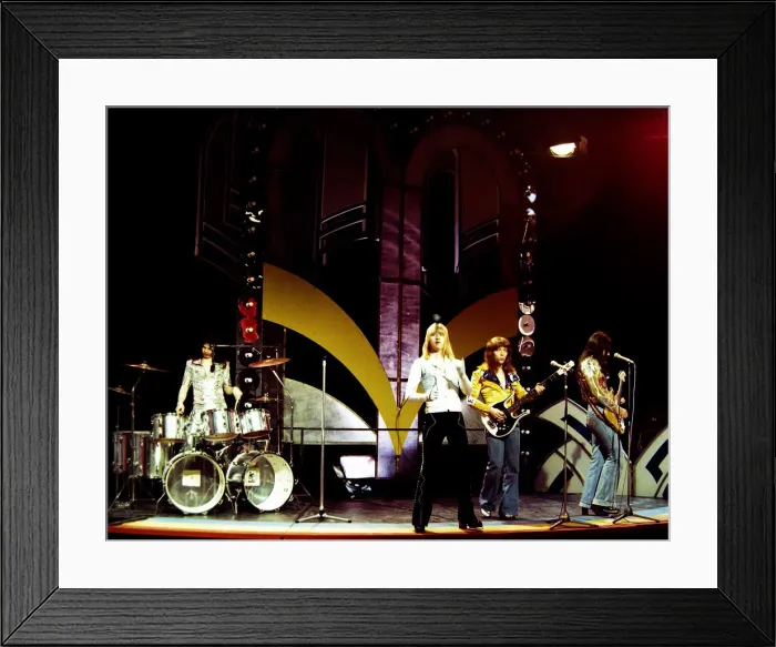 Framed Print : Sweet - Pop Group seen here during rehearsals for the BBC television programme Top Framed Print : Sweet - Pop Group seen here during rehearsals for the BBC television programme Top