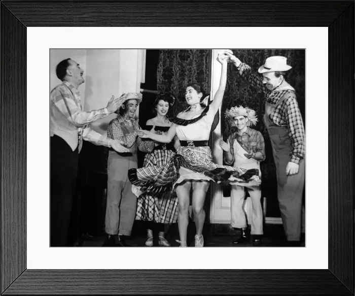 Framed Print : Butlin American Square dancers at the Banquetting Room, 96 Piccadilly 11 November Framed Print : Butlin American Square dancers at the Banquetting Room, 96 Piccadilly 11 November