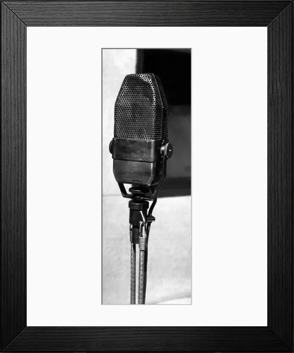 Framed Print : Microphone - September 1951 Framed Print : Microphone - September 1951