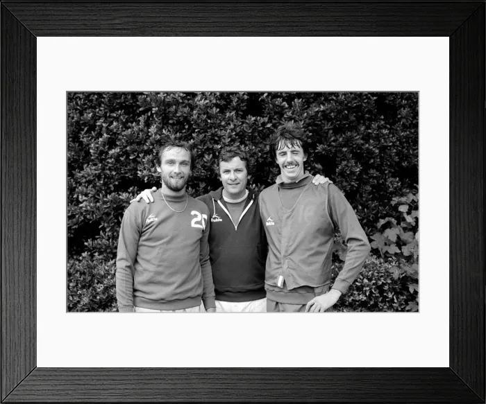 Framed Print : Alan Mullery manager of Brighton FC - August 1979 with players Mark Lawrenson Framed Print : Alan Mullery manager of Brighton FC - August 1979 with players Mark Lawrenson