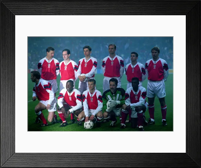Framed Print : Arsenal v Parma - European Cup Winners Cup 1994 Team Group Photo 05 / 05 / 1994 Framed Print : Arsenal v Parma - European Cup Winners Cup 1994 Team Group Photo 05 / 05 / 1994