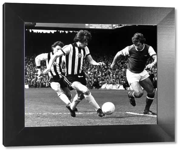 Malcolm McDonald Football Player of Arsenal - in action against Newcastle United
