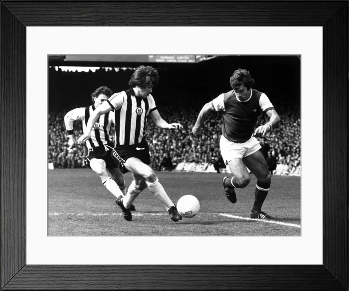 Framed Print : Malcolm McDonald Football Player of Arsenal - in action against Newcastle United Framed Print : Malcolm McDonald Football Player of Arsenal - in action against Newcastle United