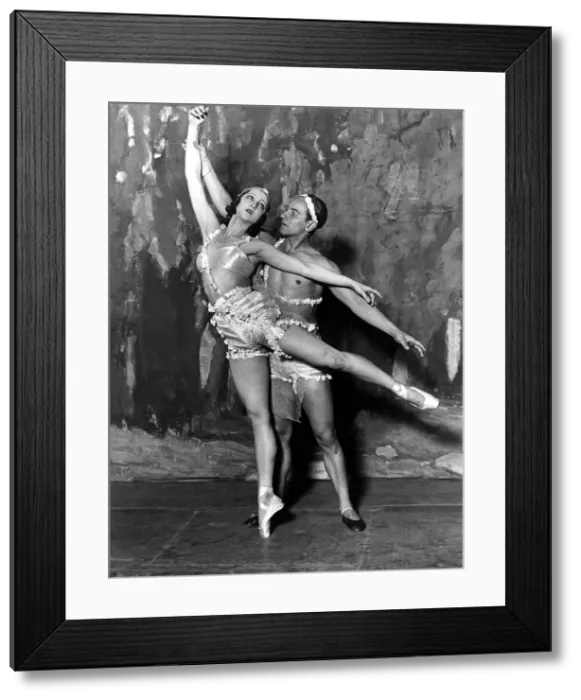 Framed Print : Dancing - Dancers - Russian Ballet M Woizikowizi with M Danilova in the Ballet Framed Print : Dancing - Dancers - Russian Ballet M Woizikowizi with M Danilova in the Ballet