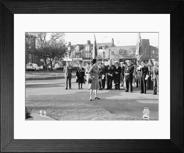 Framed Print : Poppies at Cenotaph, Remembrance Sunday, Middlesbrough, Sunday 12th November 1978 Framed Print : Poppies at Cenotaph, Remembrance Sunday, Middlesbrough, Sunday 12th November 1978