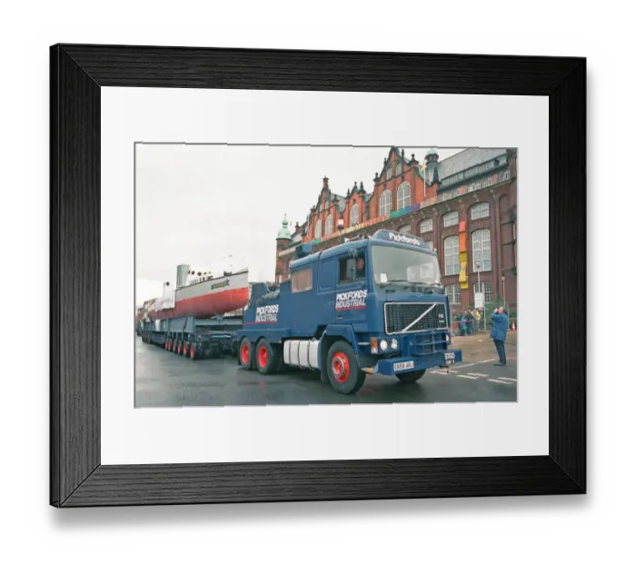 Framed Print : 100 years after her launch, Turbinia the first steam turbine-powered steamship was moved