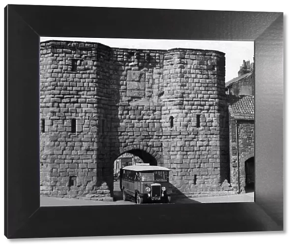 A bit of ancient Alnwick, this great stone gateway guards the main road into the town