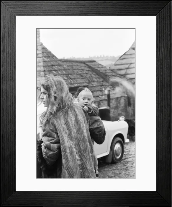 Framed Print : Glastonbury Fair, 19th June 1971. The Festival moved to the time of Framed Print : Glastonbury Fair, 19th June 1971. The Festival moved to the time of