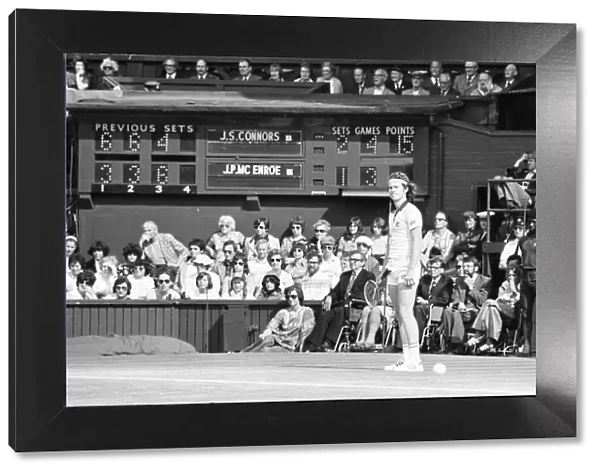 Jimmy Connors v John McEnroe, Wimbledon Mens Semi Final, Thursday 30th June 1977