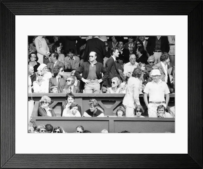 Framed Print : Jimmy Connors v John McEnroe, Wimbledon Mens Semi Final, Thursday 30th June 1977 Framed Print : Jimmy Connors v John McEnroe, Wimbledon Mens Semi Final, Thursday 30th June 1977