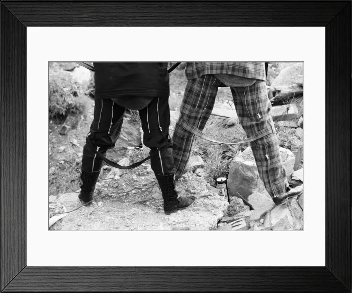 Framed Print : Punk fashions for him and her from Seditionaries, Kings Road, London Framed Print : Punk fashions for him and her from Seditionaries, Kings Road, London