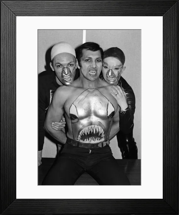Framed Print : Make-up in anticipation of the Jaws mania that will hit London when the film