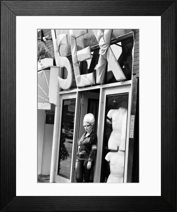 Framed Print : Queen of Punk Rockers, Pamela Rooke aka Jordan at Sex'shop on the Kings Road Framed Print : Queen of Punk Rockers, Pamela Rooke aka Jordan at Sex'shop on the Kings Road