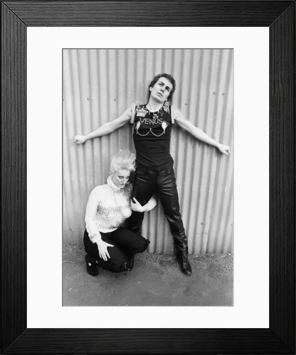 Framed Print : Punk fashions for him and her from Seditionaries, Kings Road, London
