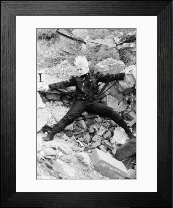 Framed Print : Punk fashions for him and her from Seditionaries, Kings Road, London Framed Print : Punk fashions for him and her from Seditionaries, Kings Road, London