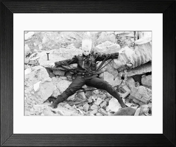Framed Print : Punk fashions for him and her from Seditionaries, Kings Road, London