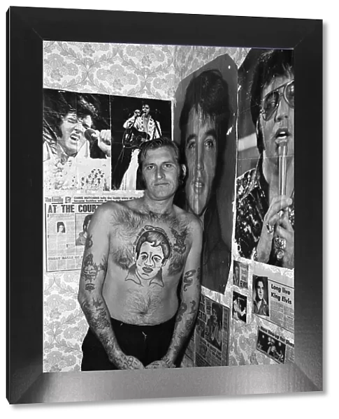 Proud Teddy Boy John Turner has Elvis close to his heart - in a portrait tattooed on his