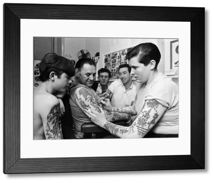 Framed Print : Meeting of The Guild of Tattoo Artists, London. 25th October 1966 Framed Print : Meeting of The Guild of Tattoo Artists, London. 25th October 1966