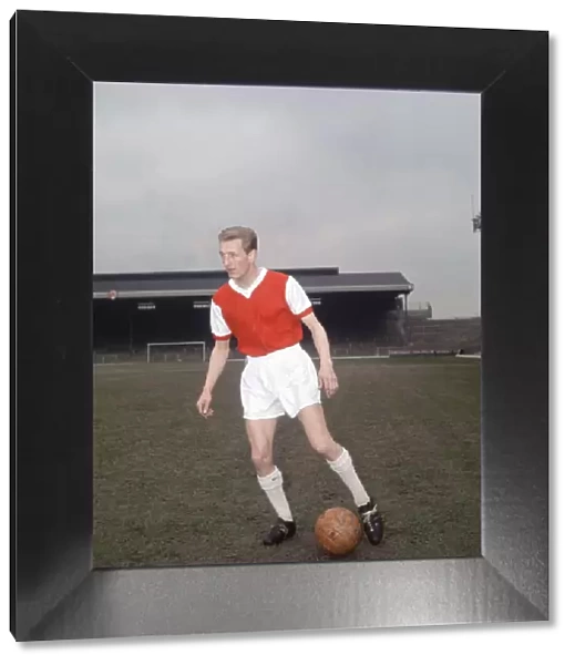 Arsenal footballer George Eastham training at Highbury. Circa 1963