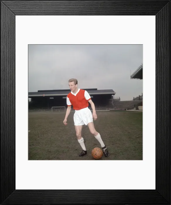 Framed Print : Arsenal footballer George Eastham training at Highbury. Circa 1963