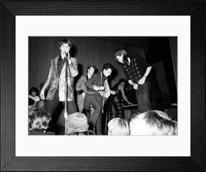 Framed Print : Bill Haley & The Comets in concert. Shakin Stevens performing on stage