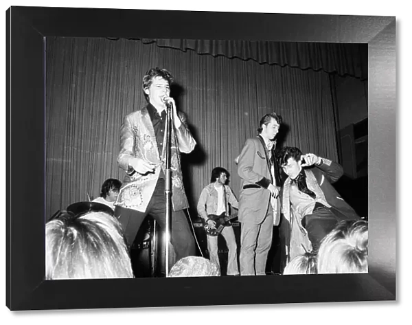 Bill Haley & The Comets in concert. Shakin Stevens performing on stage