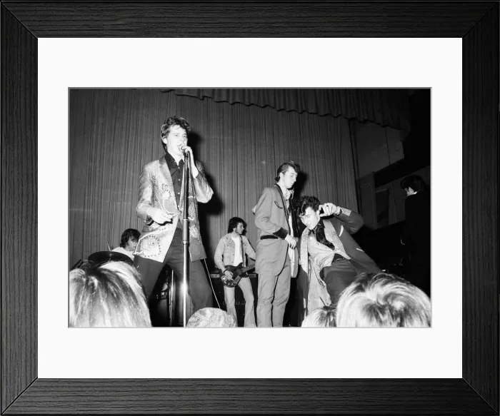 Framed Print : Bill Haley & The Comets in concert. Shakin Stevens performing on stage