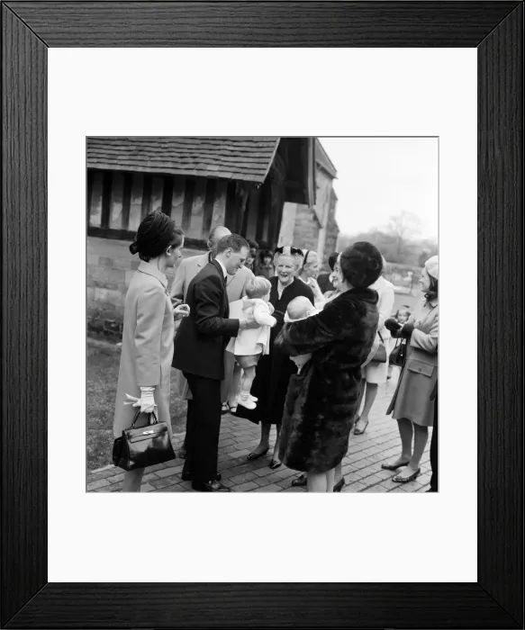 Framed Print : The Christening of Jennie Churchill, Newick Parish Church