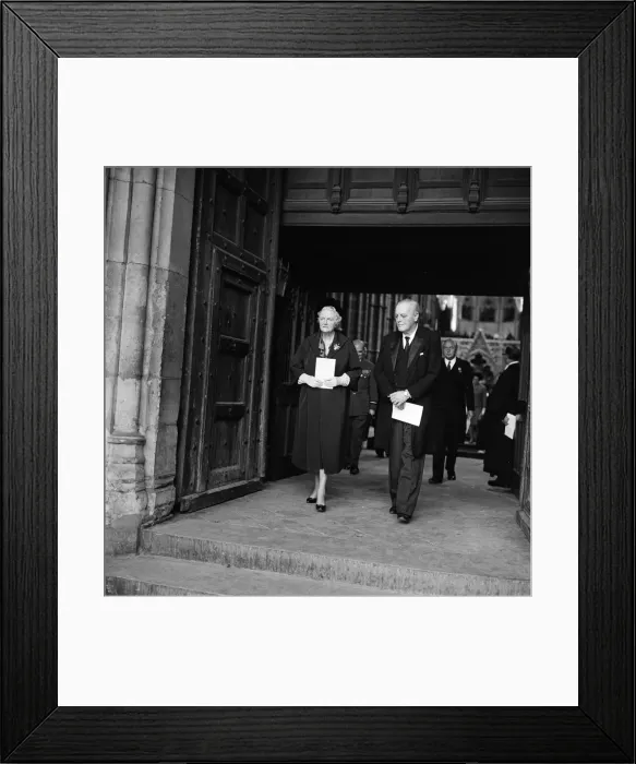Framed Print : Battle of Britain Remembrance day No. 25. Mrs Winston Churchill and her son Randolph Framed Print : Battle of Britain Remembrance day No. 25. Mrs Winston Churchill and her son Randolph