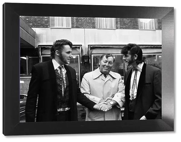 Two Teddy Boys suitably attired made an appointment with Bill Haley