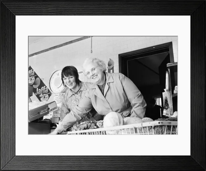 Framed Print : Picture shows Sandra Bombroffe, (LEFT with Dark Hair), the 18 years old who has won Framed Print : Picture shows Sandra Bombroffe, (LEFT with Dark Hair), the 18 years old who has won
