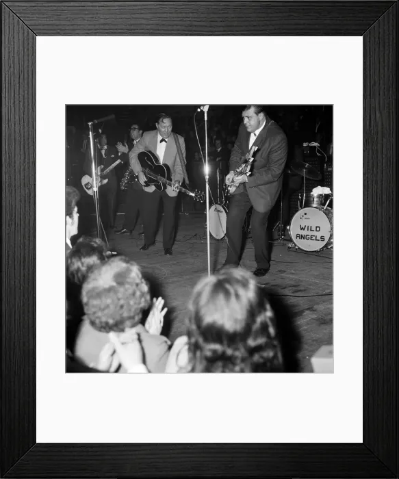 Framed Print : Rock n Roll veteran Bill Haley made a noisy return to this country Framed Print : Rock n Roll veteran Bill Haley made a noisy return to this country