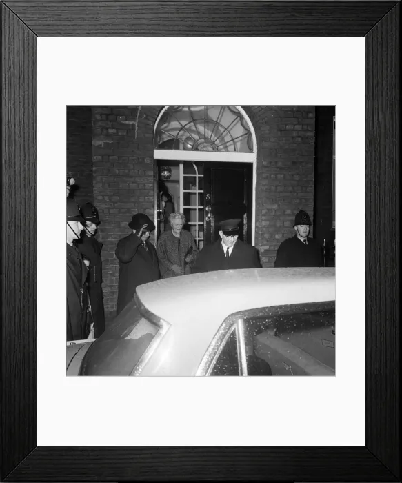Framed Print : Lady Churchill leaves for a drive. Sir Winston Churchill, 90 Framed Print : Lady Churchill leaves for a drive. Sir Winston Churchill, 90