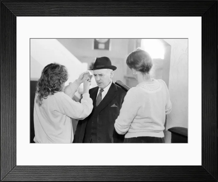 Framed Print : Behind the scenes filming of Minder, a British comedy drama TV Series set in the London Framed Print : Behind the scenes filming of Minder, a British comedy drama TV Series set in the London