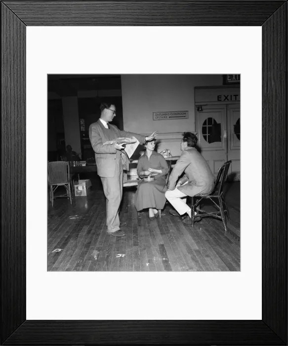 Framed Print : Rehearsals for the television play Do It Yourself Framed Print : Rehearsals for the television play Do It Yourself