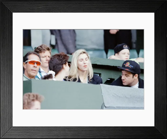 Framed Print : John McEnroe v Andre Agassi, Wimbledon Mens Semi-Final, Lawn Tennis Club, Wimbledon Framed Print : John McEnroe v Andre Agassi, Wimbledon Mens Semi-Final, Lawn Tennis Club, Wimbledon
