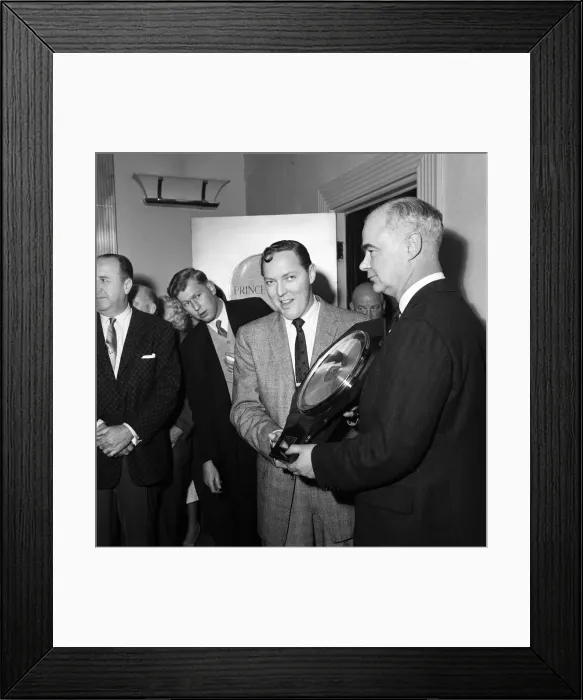 Framed Print : Rock n Roller Bill Haley has sold a million records of Framed Print : Rock n Roller Bill Haley has sold a million records of